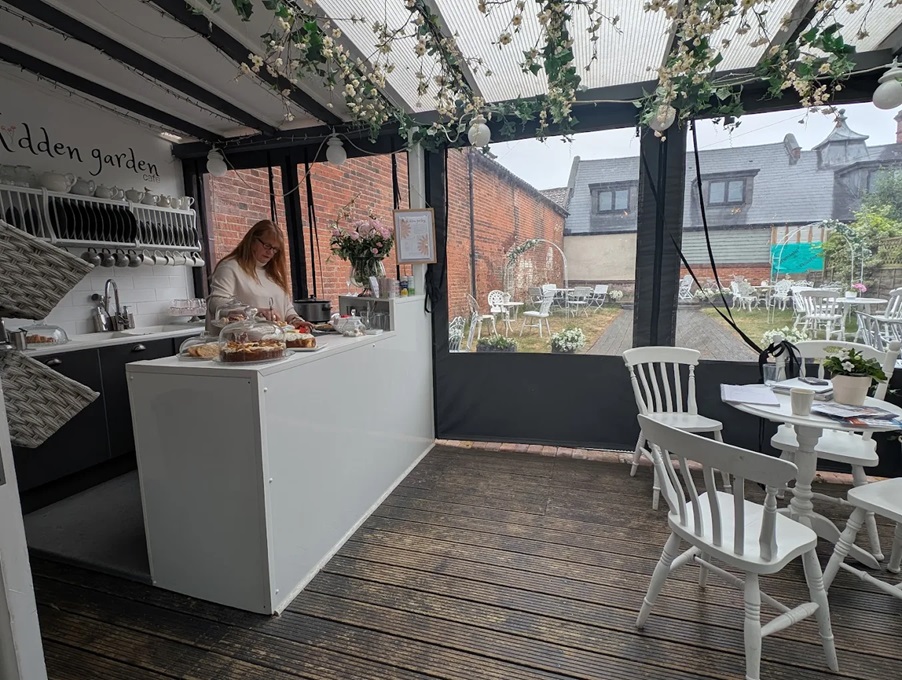 The Hidden Garden Café, Ipswich.